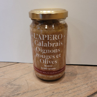 TARTINANDE CALABRAISE OIGNONS ROUGES OLIVES 180G